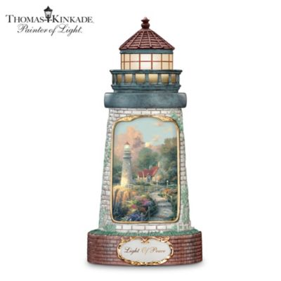 Thomas Kinkade The Light Of Peace Lighthouse Music Box