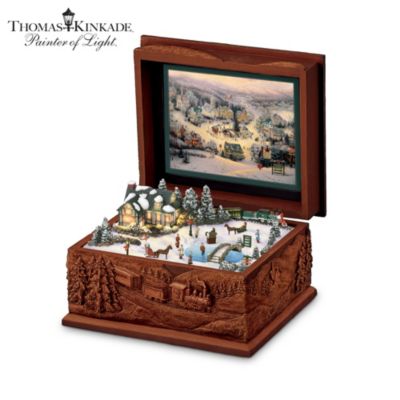 Thomas Kinkade St. Nicholas Circle Music Box