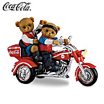 Three-Wheelin Fun With Coca-Cola Teddy Bear Figurine