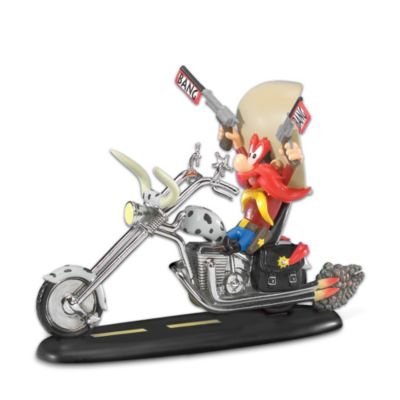 Looney Tunes Collectible Yosemite Sam Figurine Biker Gift Rootin Tootin Rider