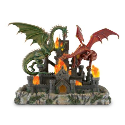 Dragon's Siege Collectible Red And Green Dragon Figurine