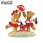 Lifes A Ball With Coke Teddy Bear Figurine