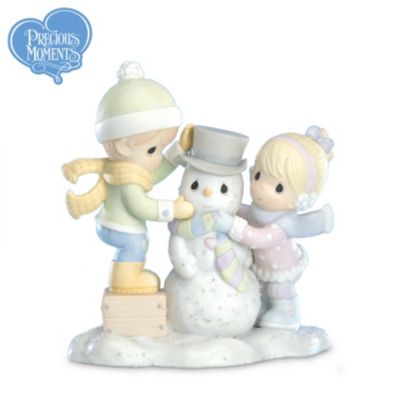 Precious Moments Theres Snow Better Friend Than You Snowman And Friends Figurine