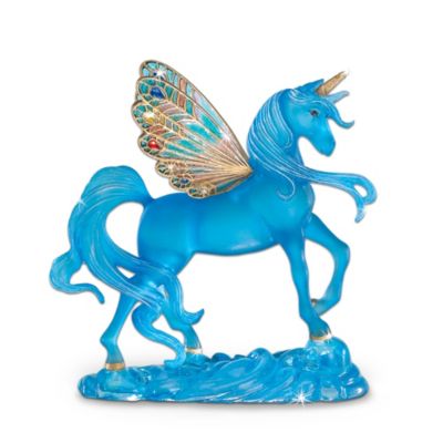 Starlight Sapphire Blue Unicorn Figurine