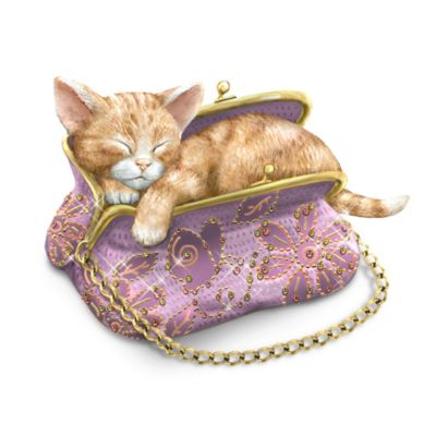 Cute Cat Nap-purr Collectible Kitten Figurine