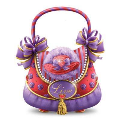 Miniature Collectible Sculptural Purse Figurine: Live