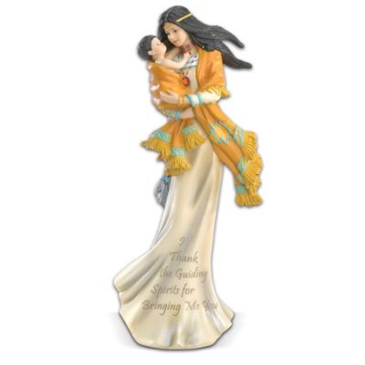 I Thank The Guiding Spirits For Bringing Me You Mother And Child Figurine