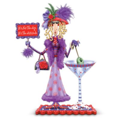 It's Not The Age, It's The Attitude Lady Figurine