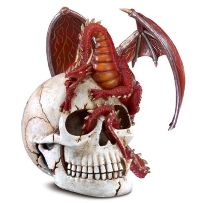 Mortal Doom Collectible Dragon And Skull Of A Fallen Knight Figurine