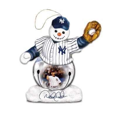Derek Jeter New York Yankees Collectible Snowman Ornament
