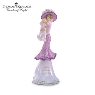 Thomas Kinkade Youre The Reason That I Smile Collectible Mother And Child Figurine