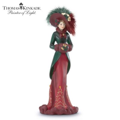 Thomas Kinkade In The Christmas Spirit Collectible Victorian Christmas Figurine