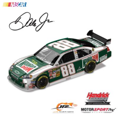Dale Jr. Mountain Dew NASCAR Soda Can Tin With Diecast