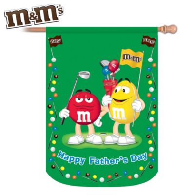 M&MS Happy Fathers Day Outdoor Flag