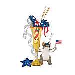Charming Tails Heres To Red, White And You Mouse Figurine