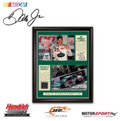 Dale Earnhardt Jr. First Win Print With Tire Collectible Memorabilia Wall Decor