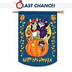Charming Tails Happy Halloween Flag