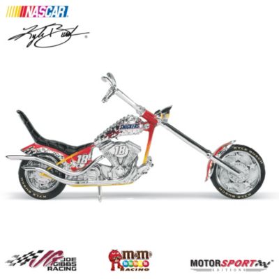 Kyle Busch No. 18 Styling And Satisfying Snickers Motorcycle Figurine