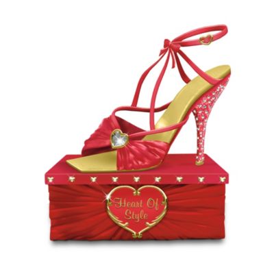 Heart Of Style Shoe Figurine: Heart Health Awareness