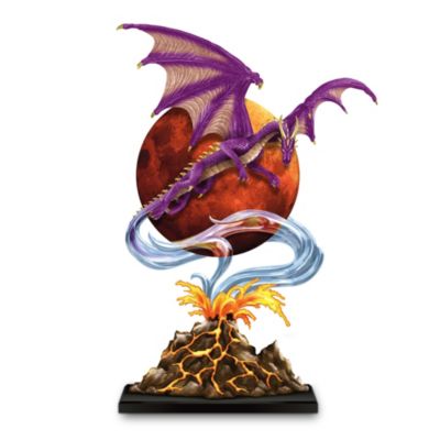 Blood Moon Dragon Art Figurine