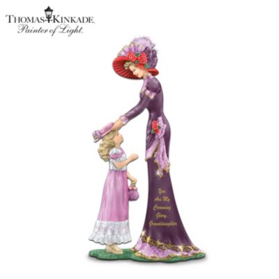 Thomas Kinkade You Are My Crowning Glory, Granddaughter Figurine