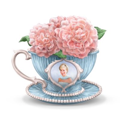 Princess Diana Tribute Teacup Figurine: England's Rose