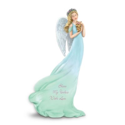 Yorkshire Terrier Lovers Angel Figurine: Bless My Yorkie With Love