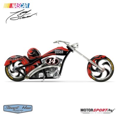 Tony Stewart No. 14 Cruiser Motorcycle Figurine