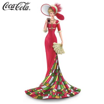 The COCA-COLA Timelessly Refreshing Elegant Woman Figurine