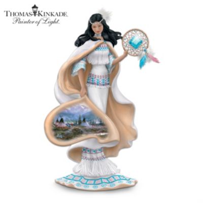 Thomas Kinkade Days Of Peace Native American-Style Figurine