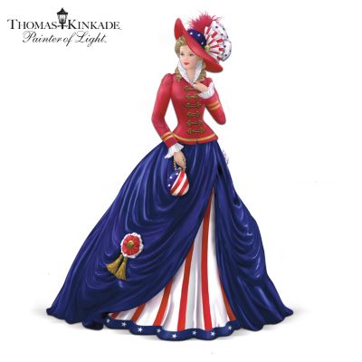 Thomas Kinkade O! Say Can You See Figurine: Patriotism Is Always In Fashion