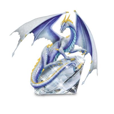 Charged with the dragon's powerful spirit, Morning Star the Strong rises from the depths of the Earth's hidden chambers to protect its most coveted treasures! Introducing a limited-edition blue dragon figurine that will leave you spellbound, and it's only available from The Hamilton Collection. Guarding his greatest possession, this intense dragon of strength will intoxicate you with his steely gaze, his broad, icy-hued wings and his thorny golden spine. Dare you enter his domain?Handcrafted in artist's resin, this fierce blue dragon clutches a brilliant fully-faceted crystal gem, symbolic of the very force of the Earth's eternal strength. This dazzling dragon of strength is exquisite, with rich full-color, hand-painted detail from the tips of its broad wings to the ends of their spiked tail. Explore the ancient mysteries of dragons and crystals with this extraordinary limited edition, but don't wait. Strong demand is expected, so order now! California Residents click here for Proposition 65 notice.