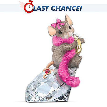 Charming Tails Diamond Dreamer Maxine Mouse Figurine by Hamilton