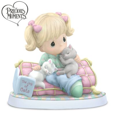 Precious Moments Home Is Where My Cats Are Figurine