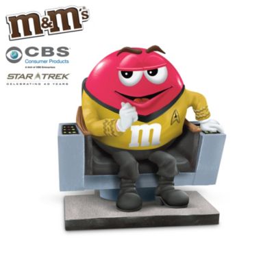 To Boldly Go Where No Man Has Gone Before: STAR TREK Figurine With Red M&MS Brand Character
