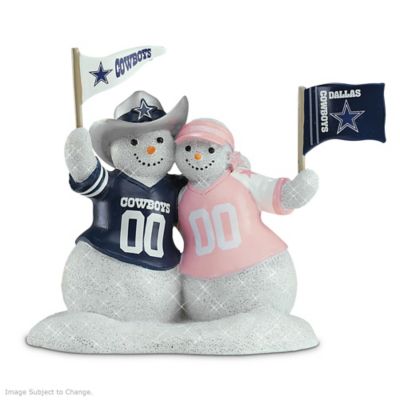 NFL Dallas Cowboys Snowman Figurine: Snow Man Like My Fan