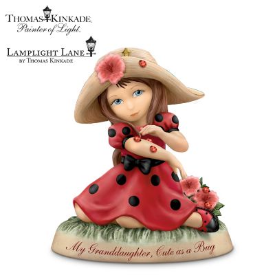 My Granddaughter, Cute As A Bug: Thomas Kinkade Porcelain Figurine