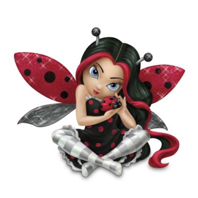 "Jasmine Becket-Griffith ""Cute As A Bug"" Fairy With Ladybug Figurine"