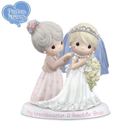 Precious Moments Granddaughter Bride Figurine: My Granddaughter, A Beautiful Bride