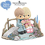 Buy Thomas Kinkade Precious Moments Figurine: Love Bridges Our Hearts