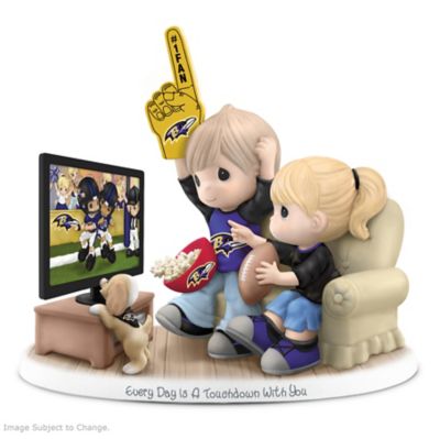 Figurine: Precious Moments Every Day Is A Touchdown With You Ravens Figurine