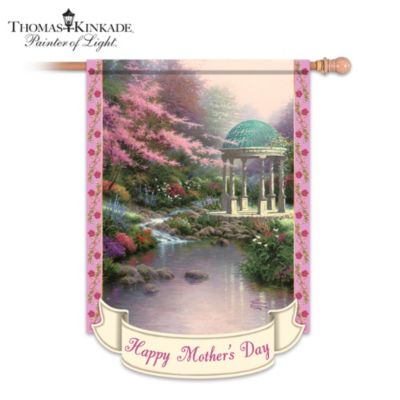 Thomas Kinkade Happy Mother's Day Outdoor Decorative Flag
