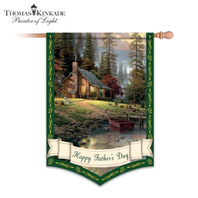 Thomas Kinkade Father's Day Flag
