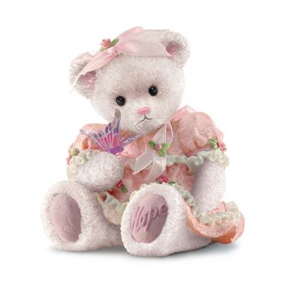 Promise Bear Hope Breast Cancer Charity Bear Figurine