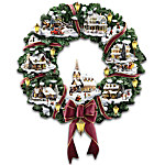 Buy Thomas Kinkade Victorian Christmas Village Wreath