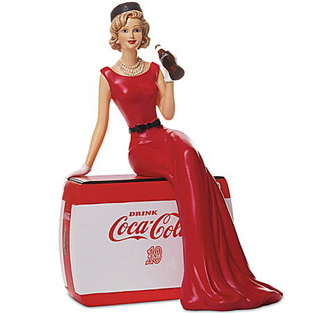 Golden Moments 1940s Style COCA-COLA Girl Figurine