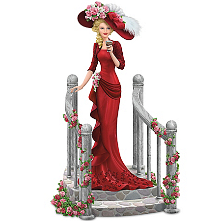 Figurine: Refreshing Repose Victorian-Style COCA-COLA Lady Figurine