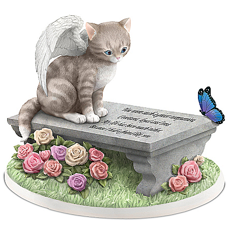 Handcrafted Cats Leave Paw Prints On Our Hearts Figurine