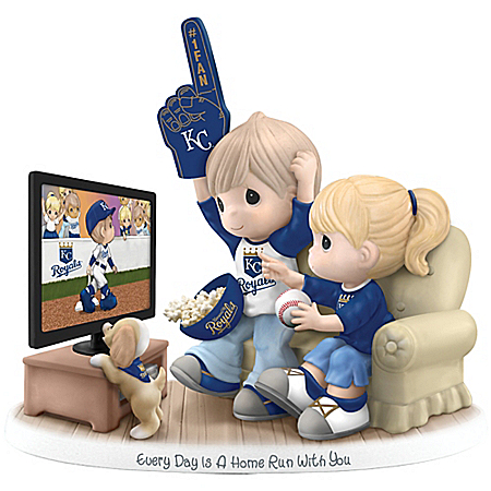 MLB-Licensed Kansas City Royals Fan Precious Moments Porcelain Figurine