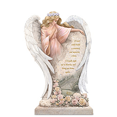 Thomas Kinkade In Loving Memory Angel Sculpture